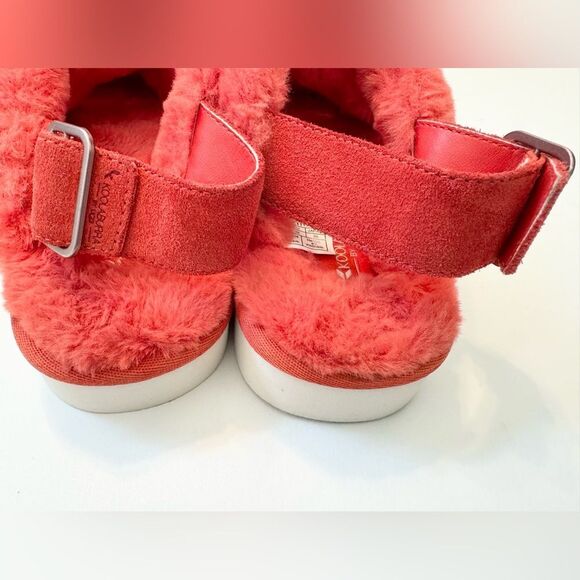 Koolaburra By UGG Fuzz-Ee Women's Fiesta Slip-on Sandals, Bright Orange Size 8 - Picture 5 of 8